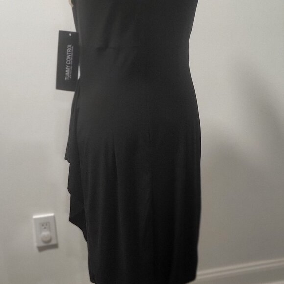 Dressbarn Size 6 Tummy Control Black Dress with tags - Picture 5 of 7